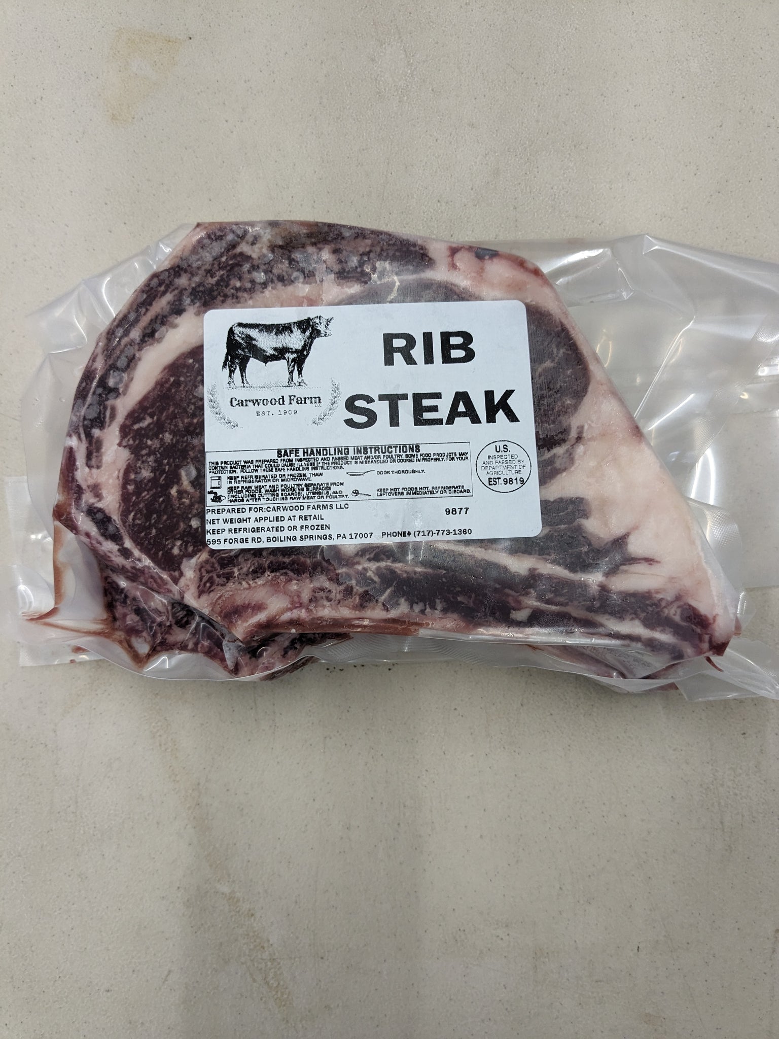 Carwood Ribeye Steak